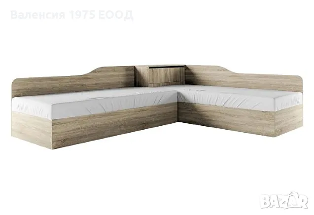 Ъглови легла с механизми и ракла Сити 2043 сонома или комбинация бяло/ арвен
