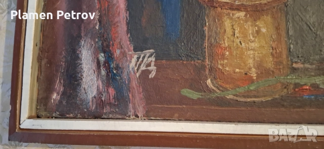 картина акварел 1855 година и др маслени бои върху лен , снимка 11 - Картини - 45914249