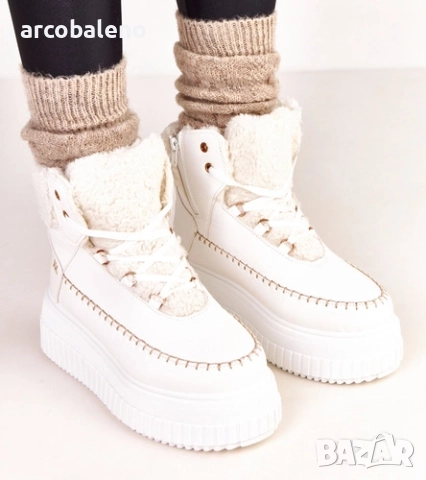 Дамски изолирани боти до глезена на платформа Lorraine, 3цвята , снимка 5 - Дамски боти - 52167015