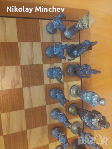 Шах с метални фигури , снимка 10 - Шах и табла - 43059851