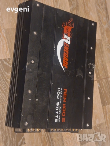 Продавам мощен 4-канален усилвател за кола Renegade 