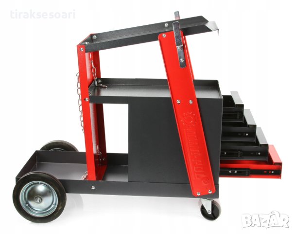 Количка за заваръчни апарати MAR-POL M66612, с 4 чекмеджета, снимка 2 - Други инструменти - 43897602