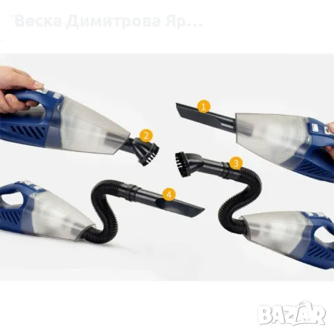 Прахосмукачка за кола с накрайници за почистване AUTO CLEAN1, снимка 3 - Прахосмукачки - 47500808