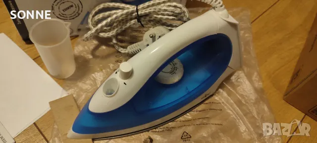 Парна ютия Sapir 1200W, струя пара, термостат, синя , снимка 16 - Ютии - 48435280