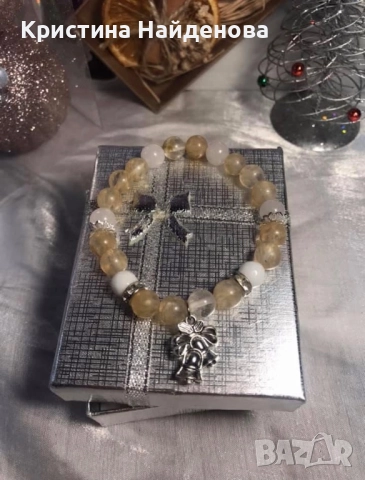 Предлагам коледни бижута с естествени камъни, снимка 14 - Колиета, медальони, синджири - 52522299