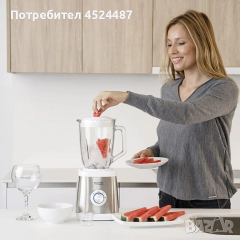 Блендер Taurus Optima Pure – 1500W мощност, 1,5L стъклена кана и ледосекач, снимка 3 - Блендери - 51604878