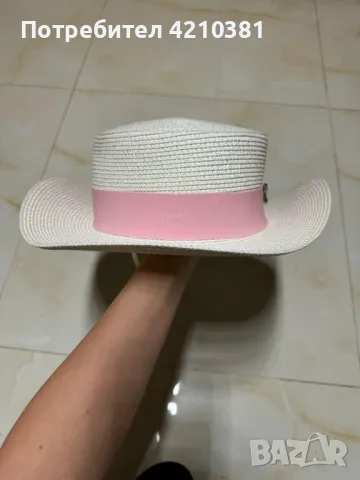 Чистно нова шапка RB с розова лента, снимка 3 - Шапки - 48519171