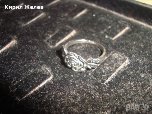 ПРЪСТЕН - РОЗА ПОСРЕБРЕН или СРЕБЪРЕН ВИНТИДЖ АРТ МОДЕЛ 22222, снимка 6 - Пръстени - 32991973