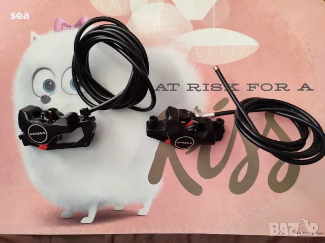 Хидравлични спирачки за тротинетка или велосипед, снимка 4 - Части за велосипеди - 47653891