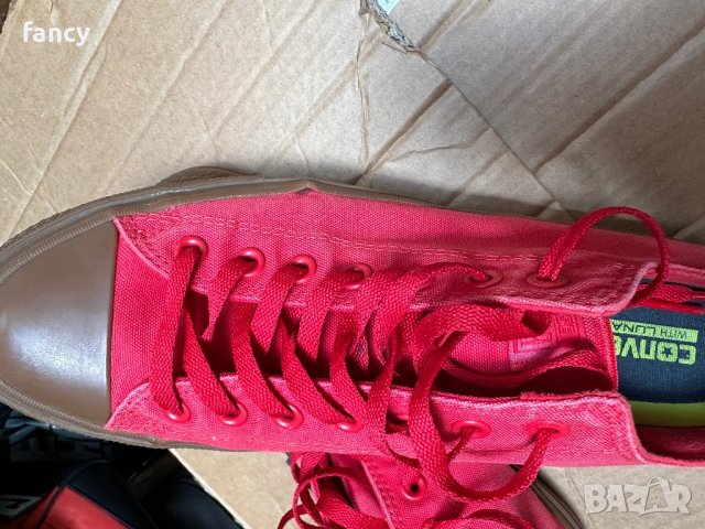 Червени мъжки кецове Converse, снимка 5 - Кецове - 43951879