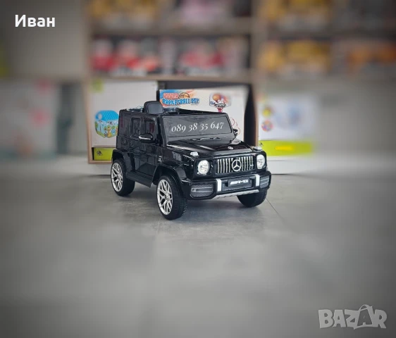 ТОП ЦЕНА!НОВО!Акумулаторен джип Mercedes G63 AMG с 12V батерия,EVA гуми,металик,USB, снимка 3 - Електрически играчки - 51187074
