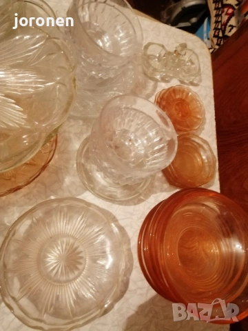 Стъклени фруктиери,чинии,купички соц.производство, снимка 5 - Прибори за хранене, готвене и сервиране - 53396004