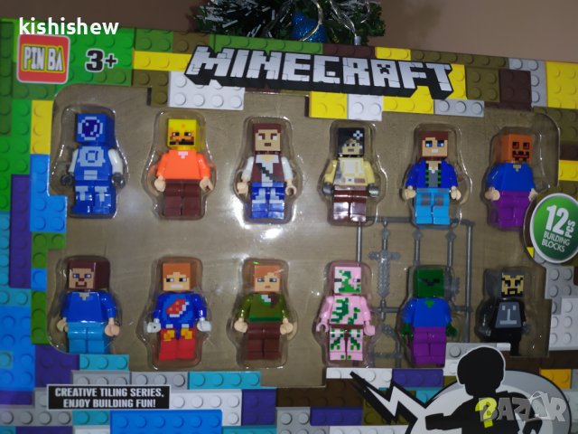 Майнкрафт фигури 12 броя , снимка 2 - Конструктори - 38913835