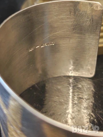 Авторска гривна уникат сребро и злато на Stella Deligianni, снимка 8 - Гривни - 50487791