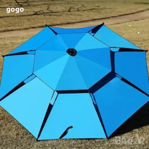 Подсилен слънцезащитен чадър 2.10 м – Защита и комфорт навсякъде на открито NS 3920, снимка 4 - Градински мебели, декорация  - 49908290