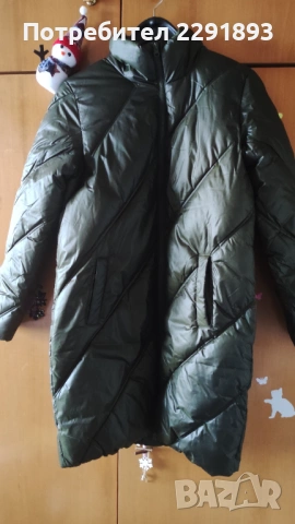 Уникално зелено  зимно яке!