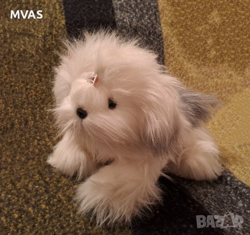 Нова играчка космато бяло кученце Подарък за Коледа за дете, снимка 3 - Плюшени играчки - 39060357