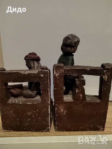 Двойка стопери-разделители за книги ., снимка 3 - Антикварни и старинни предмети - 43231675