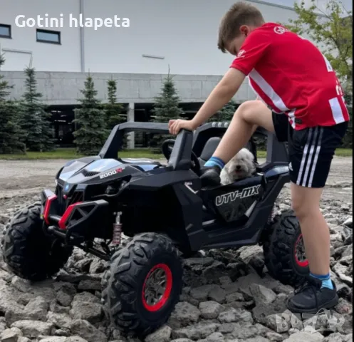 Двуместен акумулаторен джип Super Star 24V батерия, снимка 16 - Детски велосипеди, триколки и коли - 48292921