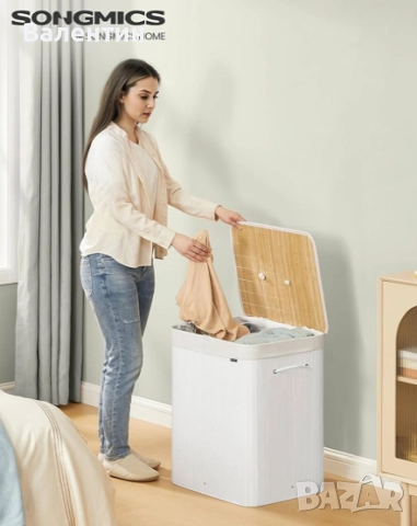 Бамбуков кош за пране 120Л, снимка 3 - Други стоки за дома - 52719683