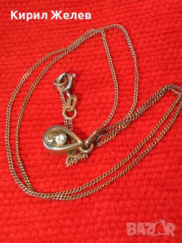 AVON 925 Марково СКЪПОЦЕННО СРЕБЪРНО ФЕШЪН АРТ КОЛИЕ СРЕБРО 925 ЕЙВЪН с БЯЛА ПОЗЛАТА и ЦИРКОН 37169