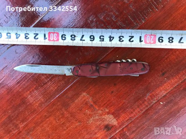 НОЖ СГЪВАЕМ НОЖКА СТАРИННА ОСТРИЕ БУКОВЕЦ, снимка 1