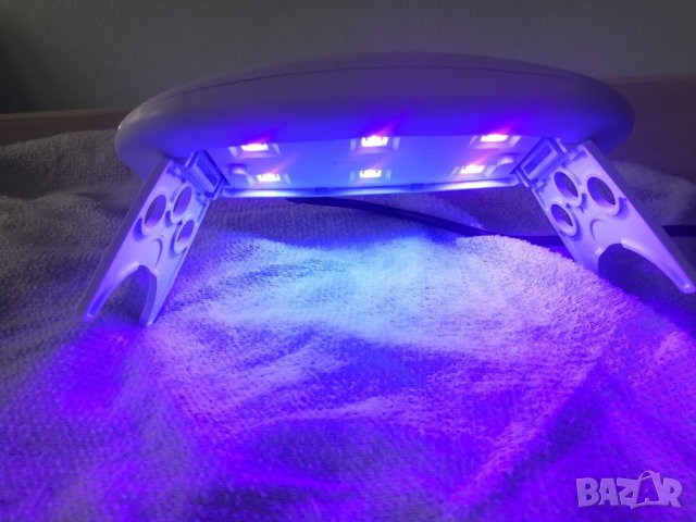 ултравиолетова лампа за ноктопластика или за поставяне на протектори на телефон, снимка 3 - Маникюр и педикюр - 33151196