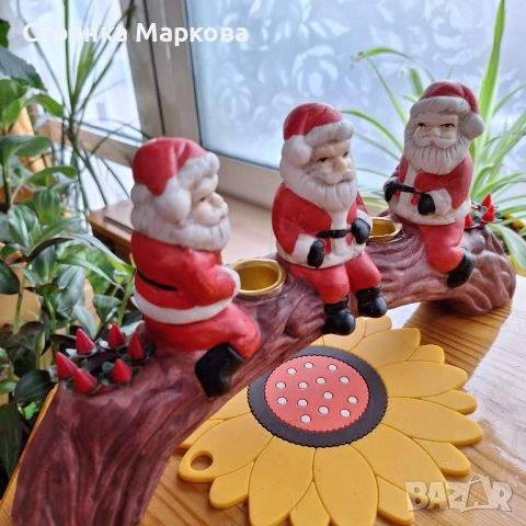 Коледен свещник , снимка 2 - Коледни подаръци - 52654622