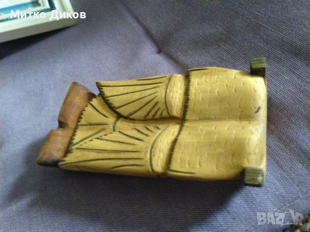 Дървен бухал сова за украса ръчна изработка Н-103мм и размер 52х25мм, снимка 9 - Декорация за дома - 40581355