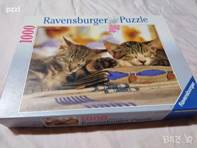 Пъзел "Cats Napping" Ravensburger 1000 части, снимка 1