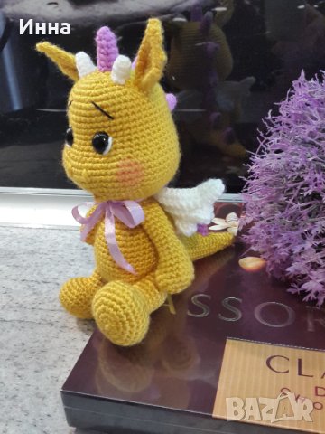 Символ на 2024, Драконът, Плетена играчка, Ръчно изработена, Перфектен подарък, снимка 10 - Плюшени играчки - 43114490