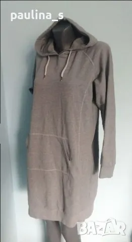 Два броя / Ватирана рокля с качулка / голям размер , снимка 11 - Рокли - 40607838