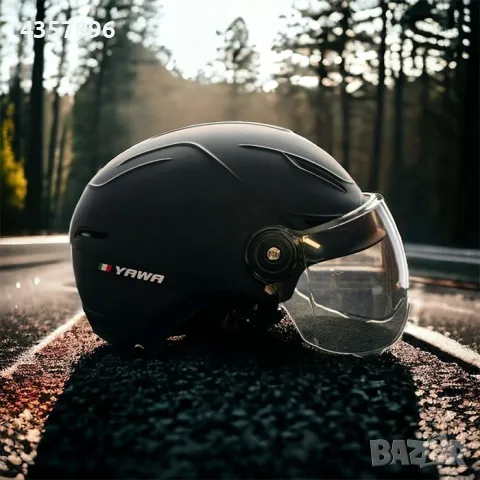 Каска за мотор PA523, С Визьор, Черен, снимка 2 - Аксесоари и консумативи - 49048254