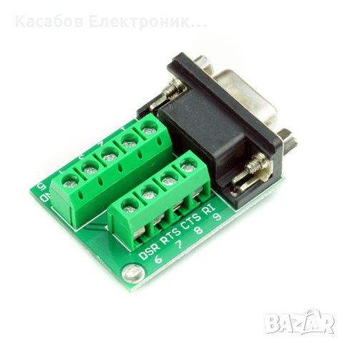 Адаптерна клема RS232 DB9 - женски конектор, снимка 4 - Друга електроника - 43533092