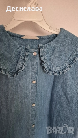 Дънкова риза за момиче John Lewis, 146 см.,11 г., снимка 4 - Детски ризи - 51975149