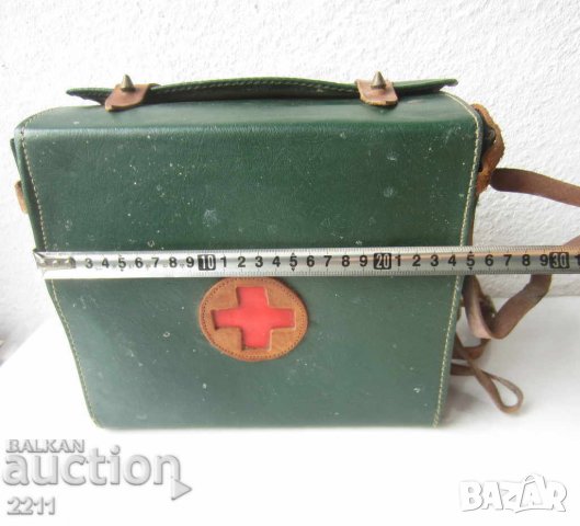  стара армейска зелена медицинска чанта червен кръст аптечка, снимка 7 - Други ценни предмети - 28872904