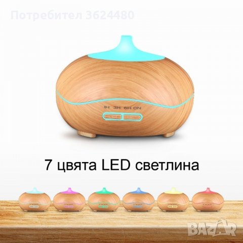 Ултразвуков дифузер за ароматерапия - 400мл., снимка 2 - Други стоки за дома - 39954913