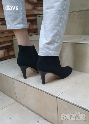 Боти - естествен велур - като нови, снимка 8 - Дамски боти - 50490318