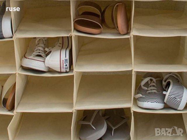 НОВИ! Текстилен шкаф органайзер за обувки 16 отделения 84х35х66см, снимка 9 - Шкафове - 44082228