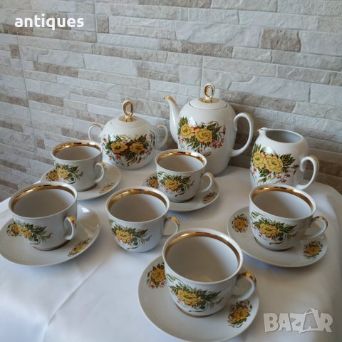 Сервиз за чай - 16 части - Полтавский фарфоровый завод - Сделано в СССР, снимка 5 - Сервизи - 39909174