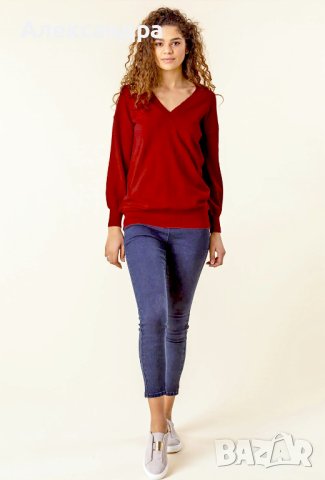 Стилен дамски пуловер Roman Originals, снимка 2 - Блузи с дълъг ръкав и пуловери - 43892763