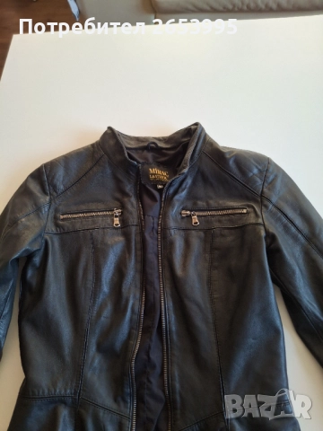 Кожено яке, снимка 2 - Якета - 52774841
