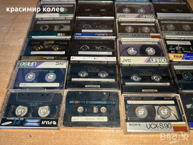 25 броя аудио касети /JVC ,TDK ,SONY,FUJI/, снимка 2 - Аудио касети - 52673304