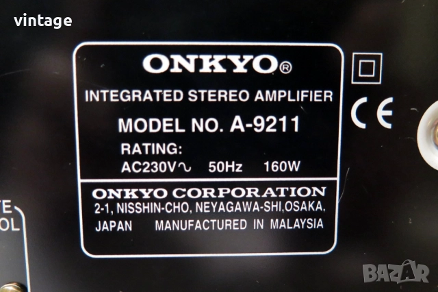 Onkyo A-9211_E, снимка 7 - Ресийвъри, усилватели, смесителни пултове - 52640066