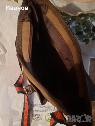 мъжка чанта през рамо от естествена кожа мъжка чанта през рамо Kango лотl, снимка 7 - Чанти - 52321366