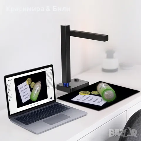 Скенер CZUR Shine 800 A3 Pro, Сензор HD CMOS 8M пиксели, Технология OCR 