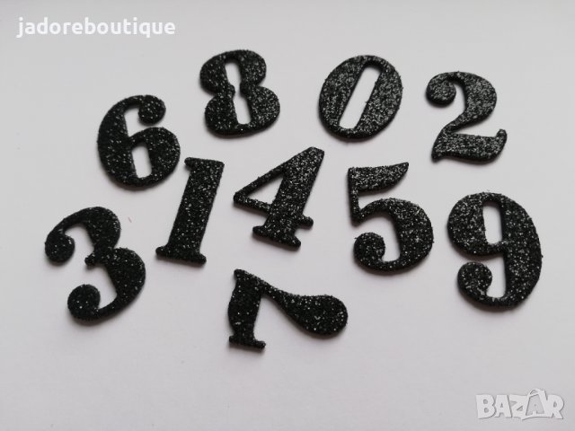 Елементи от гумена хартия EVA цифри 10 бр скрапбук декорация , снимка 1