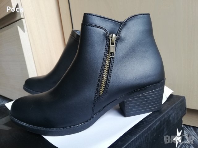 Нови Дамски боти в черно еко кожа - номер 37,38,39