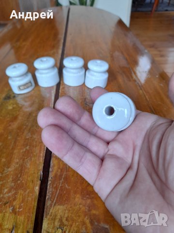 Стар порцеланов изолатор #4, снимка 5 - Антикварни и старинни предмети - 36718686