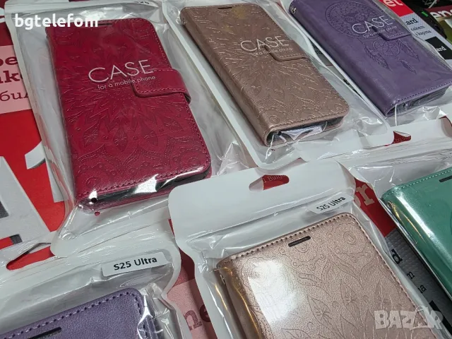 Samsung Galaxy S25,Galaxy S25 Ultra луксозен цветен калъф тип тефтер, снимка 14 - Калъфи, кейсове - 49199066